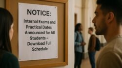 Notice: Internal Exams and Practical Dates Announced for All Students – Download Full Schedule