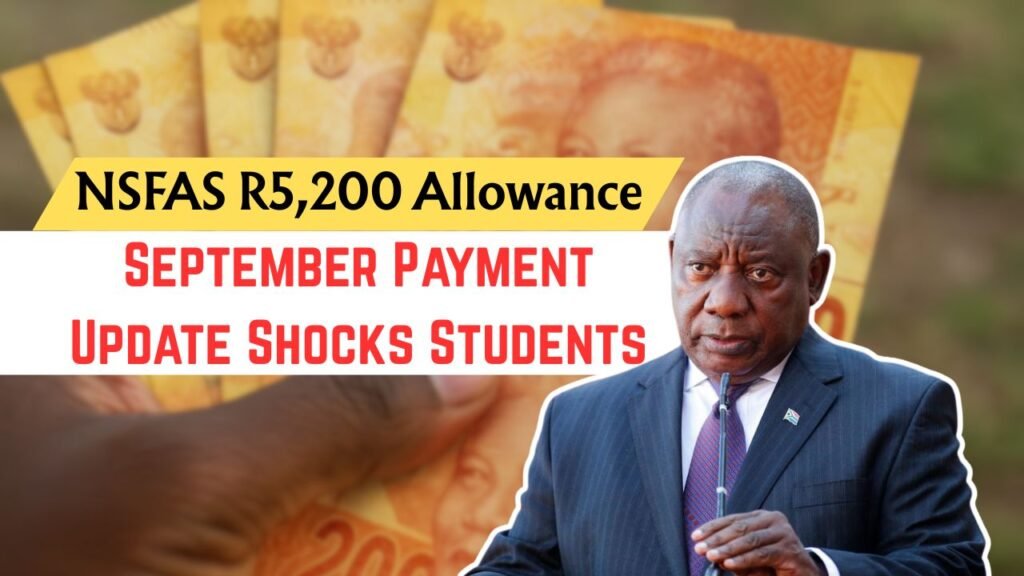 R5,200 NSFAS Allowance September 2025