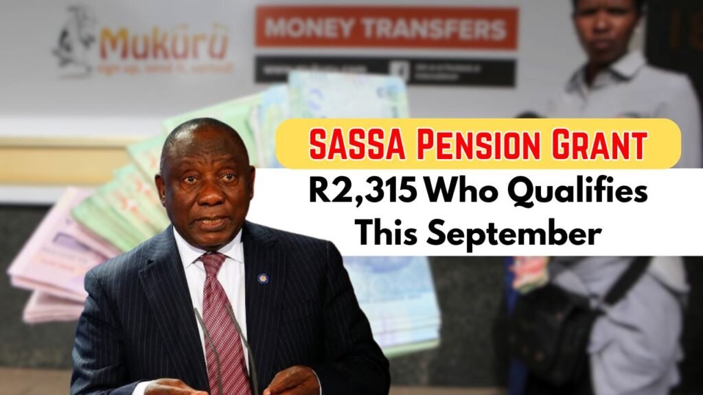SASSA Pension Grant September 2025