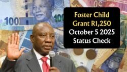 South Africa Foster Child Grant R1,250 Payment on October 5, 2025 How Recipients Can Verify Status